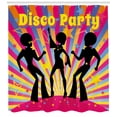 thumbnail image 3 of Ambesonne Party Shower Curtain, Disco Dance Funky, 69"Wx84"L, Multicolor, 3 of 3