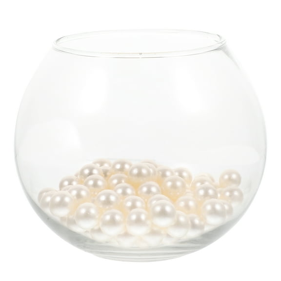 SEWOART Elegant Clear Glass Fish Bowl for Home Decor Sturdy and Chic 1Set