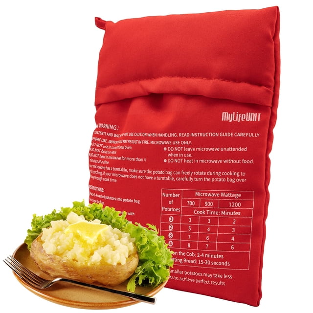 Hervidor de patatas para microondas MyLifeUnit Baked Potato Red