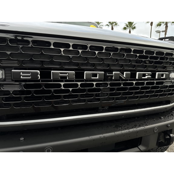 Front Grille Letter Overlays Fits 2021-2026 Ford Bronco