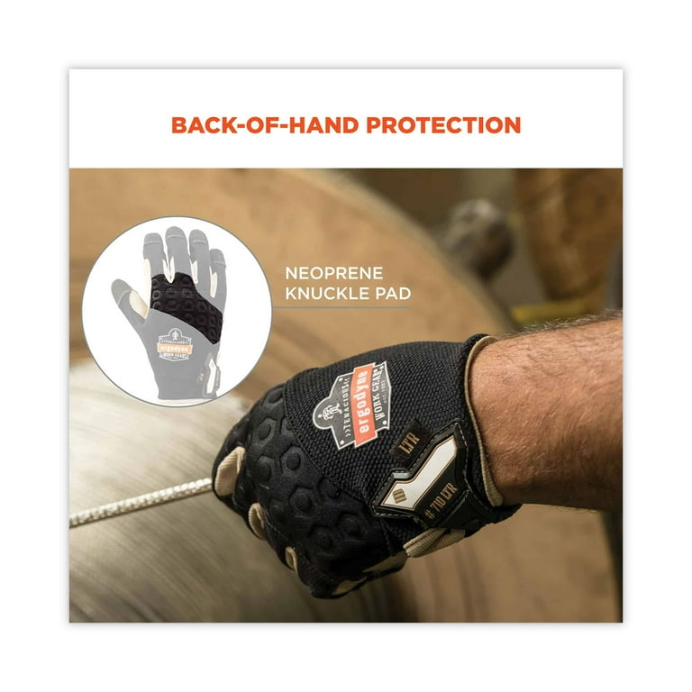 ProFlex 710LTR Heavy-Duty Leather-Reinforced Gloves, Black, Small, Pair, Ships in 1-3 Business Days ProFlex 710LTR Heavy-Duty Leather-Reinforced Gloves, Black, Small, Pair, Ships in 1-3 Business Days