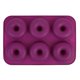 thumbnail image 3 of Moule à beignets en silicone à 6 cavités, moule à beignets et chocolat, compatible micro-ondes et congélateur (violet), 3 of 4
