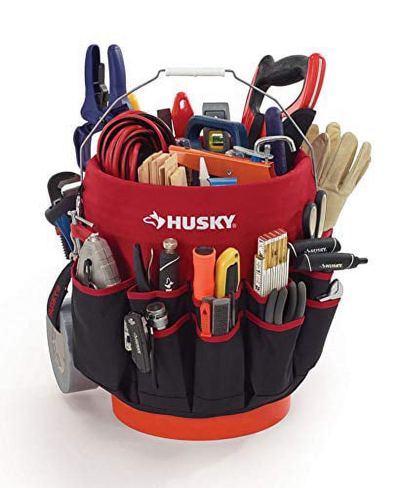 Husky - HD10030 - 12 in. 30 Pocket Heavy Duty 5 Gallon Bucket Storage Tool Bag