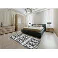 thumbnail image 4 of Ahgly Company Indoor Square Patterned Platinum Silver Gray Area Rugs, 8' Square, 4 of 6