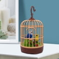 thumbnail image 6 of Operated Singing Bird Realistic Birdcage Toy Natural Sound Interactive Bird Cage Toy with Sound Light, 6 of 9