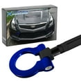 thumbnail image 1 of Xotic Tech Sport Track Racing Style CNC Aluminum Screw-on Tow Hook Front Bumper Compatible with Mazda 3 6 CX-5 MX-5 or Cadillac XLR or Chevrolet Corvette (Blue), 1 of 8