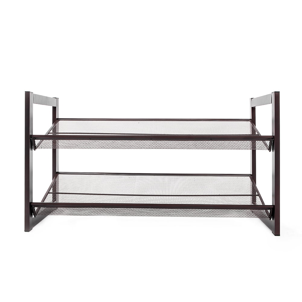 Lowestbest 2-layer Iron Oblique Plane Shoe Rack, Chromeplate Lowestbest 2-layer Iron Oblique Plane Shoe Rack, Chromeplate