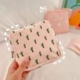 thumbnail image 3 of 2 Pack Sanitary Napkin Towels Storage Bag Portable Pantyliners Bag with Zipper Makeup Bag, 3 of 8
