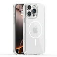 thumbnail image 2 of Magnetic for iPhone 15 Case [Compatible with MagSafe] [Strong Magnetic] Drop Protective Transparent Anti-Scratch Anti-Yellowing Matte PC Back Slim Case for iPhone 15, Clear, 2 of 9