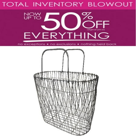 Decorative Metal Wire Magazine Holder Basket Walmart Com