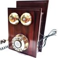 thumbnail image 4 of Wooden Vintage Antique Nautical Solid Victorian Beautiful Brass Working Wall Hanging Rotary Dial Telephone, 4 of 4