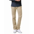 thumbnail image 2 of Pantalón chino tapered de algodón para hombre, frente plano, color piel, talla 30, 2 of 6