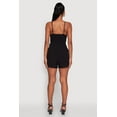 thumbnail image 4 of Womens Chic Sleeveless Padded Cup Romper with Pockets and Smocked Details, 4 of 4