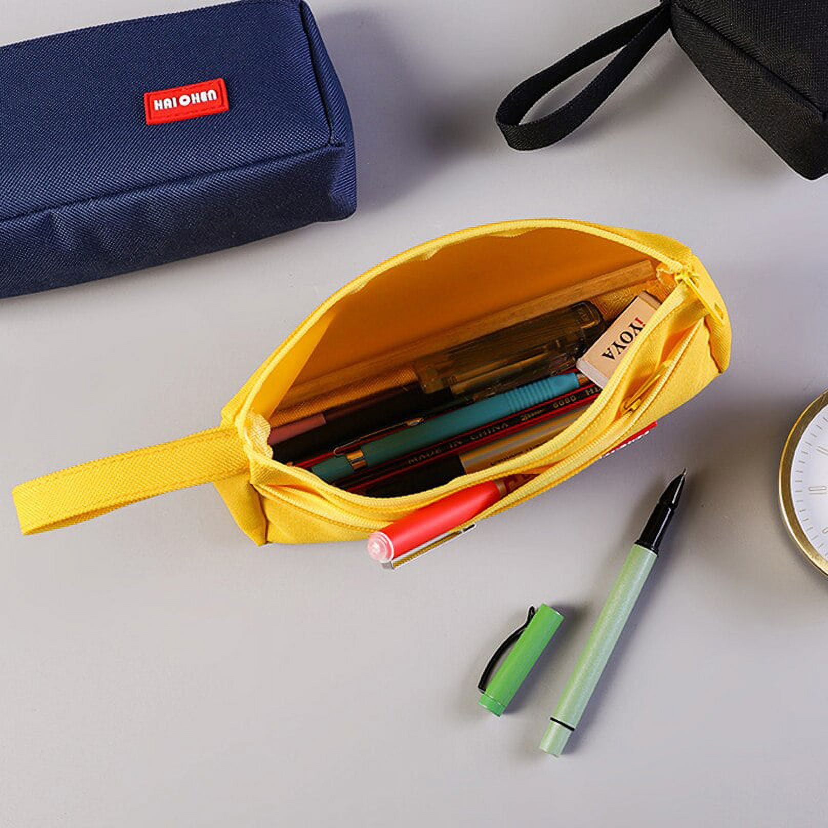 New Concise Solid color Girls student pencil case school pencil cases for  girl stationery canvas pencil bag estojo escolar