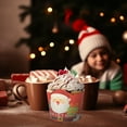 thumbnail image 2 of 50 Uds. Envoltorios navideños para cupcakes, envoltorios para muffins navideños, vasos de papel para envolver cupcakes de Navidad, 2 of 4
