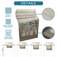 thumbnail image 6 of Bottles and Plants Table Runner 90 Inches Long Farmhouse Dress Scarves, Farmhouse Country Rustic Brown Wooden Plank Dining Tablerunner for Coffee Table/Kitchen Island/Party Décor, 13" x 90", 6 of 8