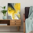 thumbnail image 5 of UXIEQU Abstract Yellow Swirl Marble Canvas Print 15.75x11.81 Inches, 5 of 8