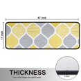 thumbnail image 5 of Kitchen Rugs Sets Of 2,Yellow and Gray Geometric Quatrefoil Pattern Anti Fatigue Kitchen Mat Rugs Non Slip Washable,Decorative Kitchen Floor Mats for Kitchen,Sink,Laundry,17"x47"+17"x47", 5 of 5