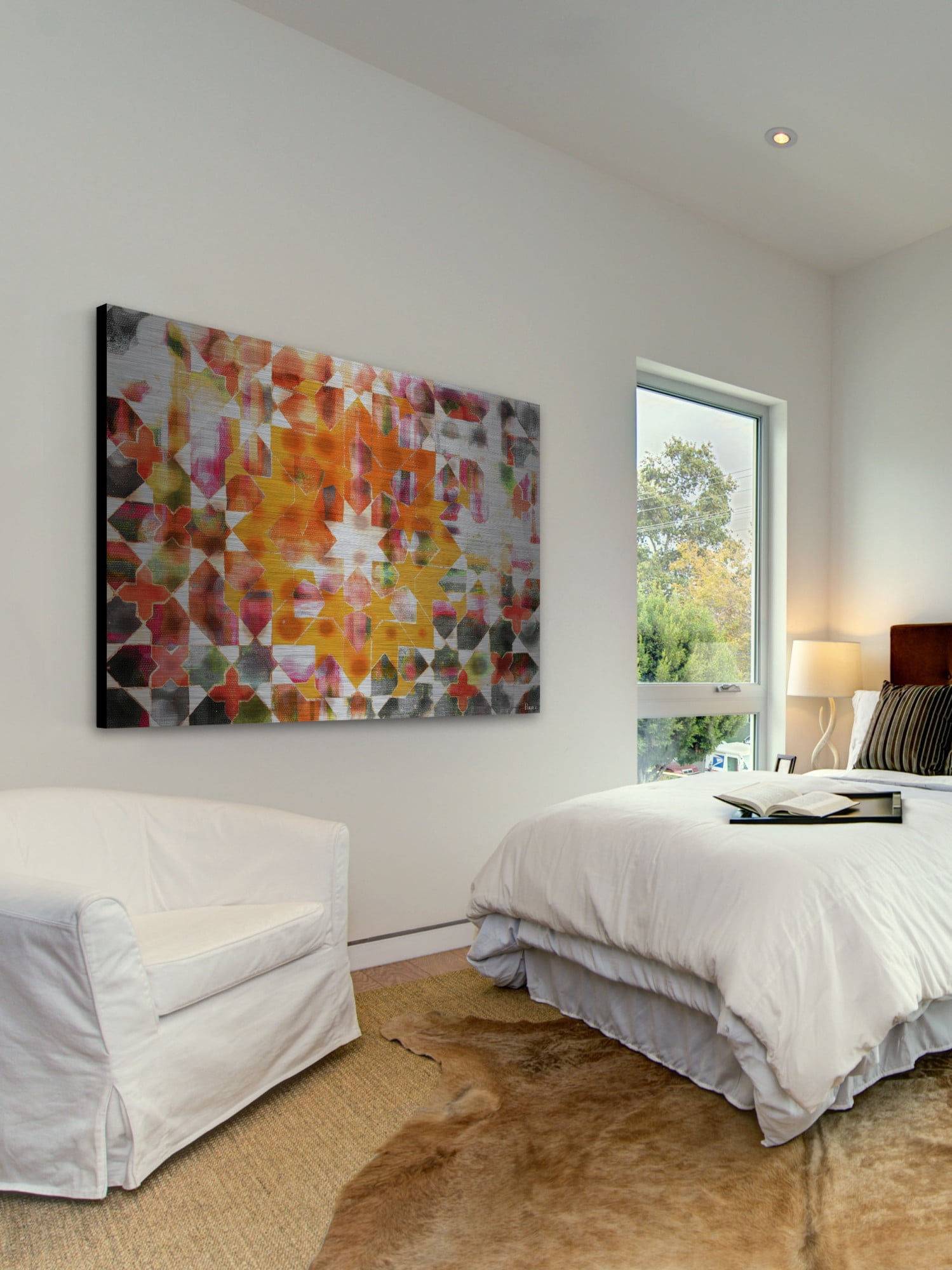 Parvez Taj Zinn Art Print on Brushed Aluminum