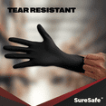 thumbnail image 2 of [50 pack] SureSafe Infinity Grip Nitrile Gloves, 8 Mil,&Nbsp;Black,&Nbsp;Large, 2 of 5