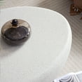 thumbnail image 3 of MAYEERTY 43.31'' Fiberglass Elliptical Coffee Table, Vintage Matte Rocks Sofa Side Table, No-Assembly Irregular Center Table for Living Room, 3 of 5