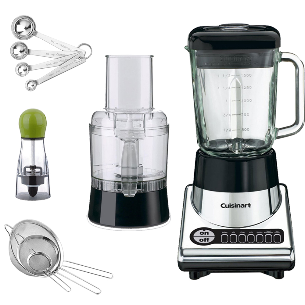 Cuisinart BFP10CH PowerBlend Duet Blender/Food Processor w/Bundle