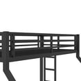 thumbnail image 6 of Jopath Twin XL over Queen Bunk Bed for Teens and Adults,Heavy-Duty Metal Bed Frame with Full-Length Guardrails,Space-Saving/Noise Reduced/No Box Spring Needed, Black, 6 of 9
