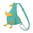 thumbnail image 4 of Wxqbjtam Duck Shaped Shoulder Bag Chest Bag Satchels Work Large Capacity Fashion Shopping Green, 4 of 9
