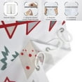 thumbnail image 6 of Merry Christmas Shower Curtain, Christmas Tree with Red Stars Snow Snowflake New Year Winter Bathroom Curtain Home Xmas Decor Waterproof Fabric Machine Washable with 12 Hooks, 6 of 6