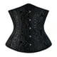 thumbnail image 1 of Corsé moldeador de cintura Prolriy para mujer, con brocado deshuesado, bajo el busto, moldeador de cintura, color negro, talla M, 1 of 4
