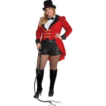 Circus Ringmaster Costume for Adults, Plus Size, Includes Bodysuit and