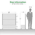 thumbnail image 6 of MAYEERTY Planter Box with Trellis Iron Black Gerald Wide Edge Street Style 47x47x16in 3-Piece Set, 6 of 6