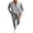Grey, variant on IWRICH Men's Slim Fit Lightweight Casual Blazer Jacket Pants 2 Piece Set 2 Button Sport Coats Suit for Groom Groomsman Wedding Business Khaki XL