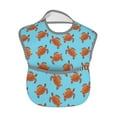 thumbnail image 2 of Hirioo Turtle for Baby Waterproof Pocket Bib Adjustable Closed for Babies Toddlers with Large Pocket 6-24Months, 2 of 8