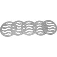 thumbnail image 5 of 5pcs Argent Acier Inoxydable Ronde Évier Plancher Drain Crépine Couverture 3 Pouces 5 Trous, 5 of 5