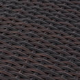 thumbnail image 6 of Outdoor Wicker Side Table With Powder-Coated Iron Frame Barrel Design No Assembly Required For Patio Backyard, 6 of 8