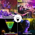 thumbnail image 3 of Black Lights Bulbs, 6W A19 E26 Bulb,Wavelength Level 385-400nm,UV LED Bulbs for Black Light Party Birthday Wedding Christmas Body Paint, Fluorescent Poster, Neon Glow（4pack), 3 of 5