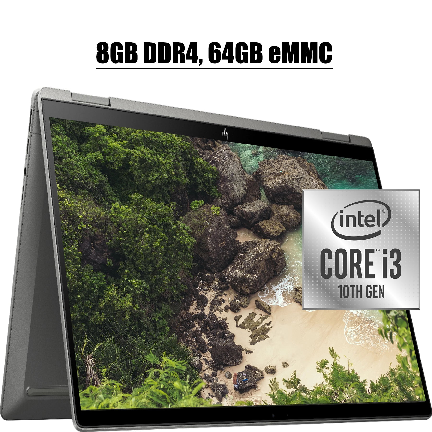 HP Chromebook x360&nbsp;2-in-1 2020 Latest Laptop Computer&nbsp;I 14" FHD IPS WLED Touchscreen I Intel Core i3-10110U I 8GB DDR4 64GB eMMC I Backlit&nbsp;KB FP B&O Chrome OS