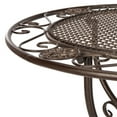 thumbnail image 6 of SAFAVIEH Semly Rustic Outdoor Patio 3 Pc Bistro Set, Unearthed Rust, 6 of 10