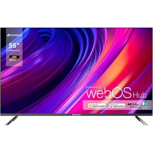 Smart TV SANSUI 55' Ultra HD 4K WebOS Con Control de voz