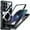 S25 Ultra, variant on ANTSHARE Case for Samsung Galaxy S25, Full Body Shockproof Bumper Cover with Built-in Screen Protector - Black