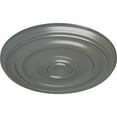 thumbnail image 3 of Ekena Millwork 15 3/4"OD x 1 1/2"P Devon Ceiling Medallion (Fits Canopies up to 3 5/8"), Hand-Painted Silver, 3 of 6