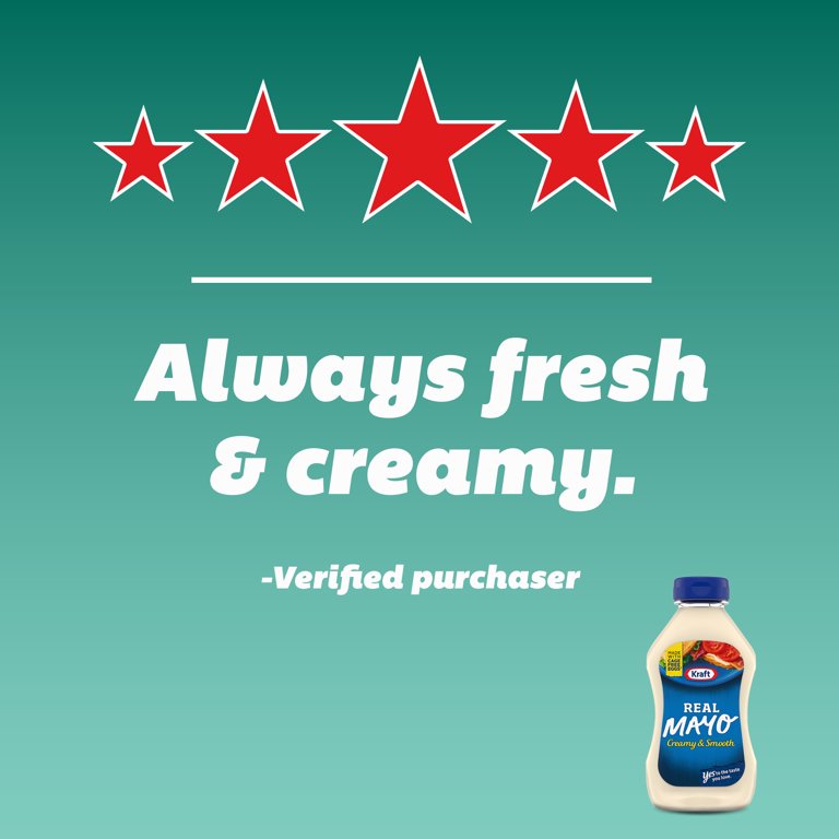 Kraft Real Mayo Creamy & Smooth Mayonnaise Squeeze Bottle, 12 fl oz -  Walmart.com