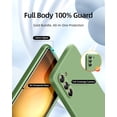 thumbnail image 2 of 3 in 1 for Samsung Galaxy S23 Case, with 2 Pack Screen Protector, with Full Camera Cover Protection，Liquid Silicone Slim Shockproof Protective Phone Case for S23 5G 6.1 (Matcha Green)…, 2 of 12