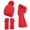 Red, variant on Winter Knit Beanie Hat Neck Warmer Scarf And Touch Screen Gloves Set 3 Pcs Fleece Lined Skull Cap For Men Women Pink