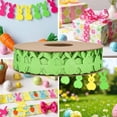 thumbnail image 3 of yuksok Easter Ribbon Decorative Ribbon for Wreath Party Arrangement Hair Bow Making Green, 3 of 9