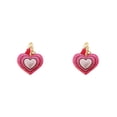 thumbnail image 4 of Langgg Keyring Keyholder DIY Small Decorative Purse Pendent Multipurpose Sweet Gift Workmanship Bag Decor Heart Keychain Rose Red 2Set, 4 of 6