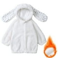 thumbnail image 4 of Little Kids Jacket With Bunny Long Ears Winter Warm Cozy Outerwear Boys Outerwear, 4 of 9