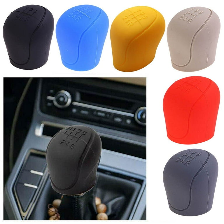 New Soft Silicone Nonslip Car Shift Knob Gear Stick Cover Protector for Pink