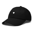 thumbnail image 5 of Dalix Heart Embroidered Cotton Summer Outdoor Baseball Cap Dad Hat Womens in Black, 5 of 5